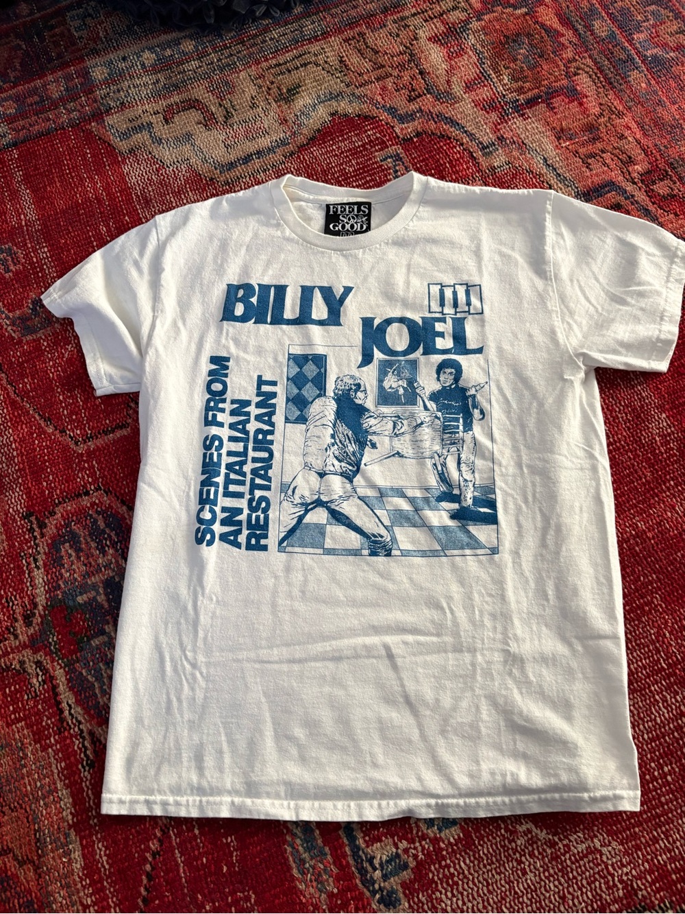 Billy Joel / Black Flag parody White Graphic Tee